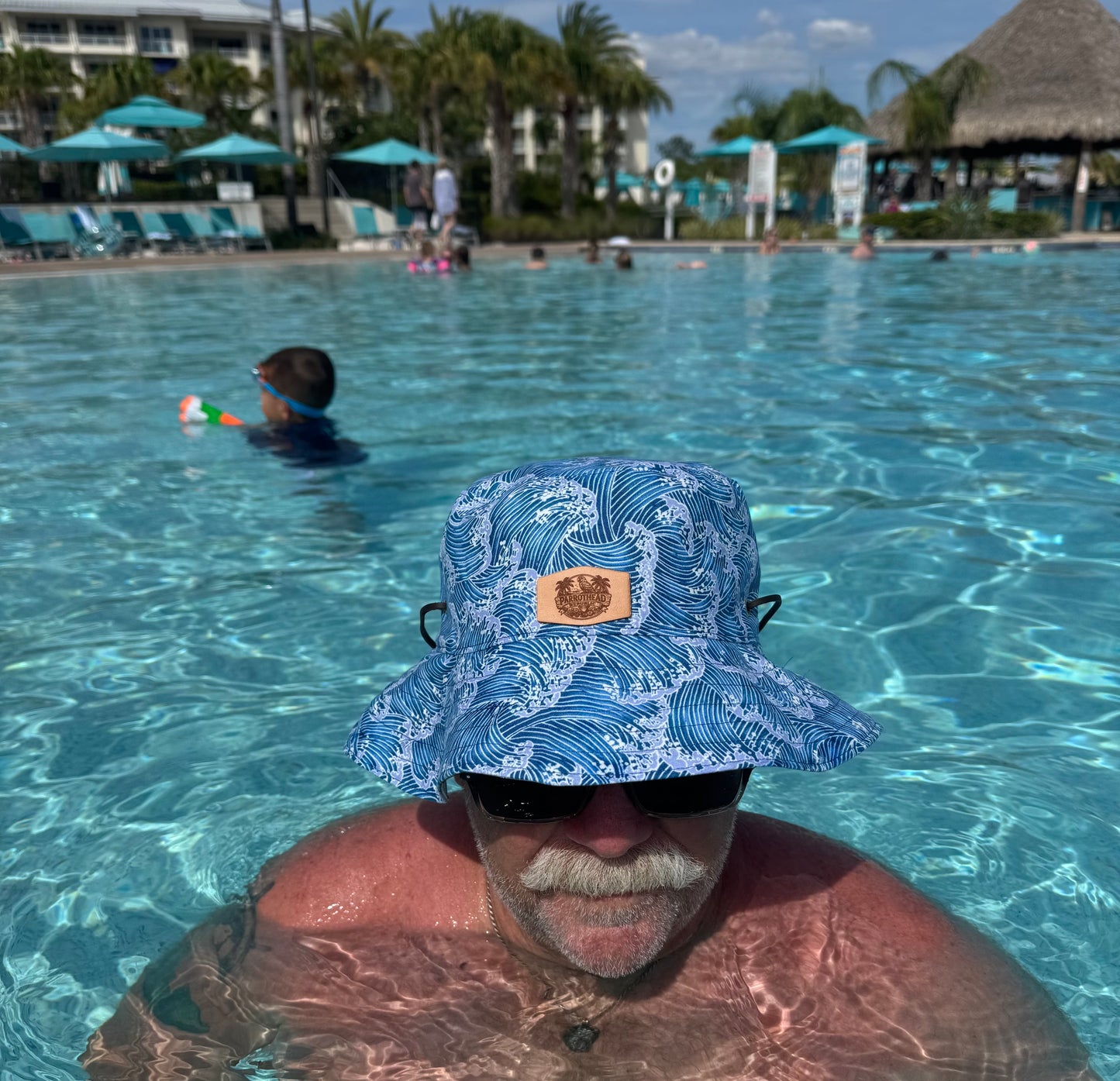 Margaritaville/Ocean Waves Reversible Bucket Hat
