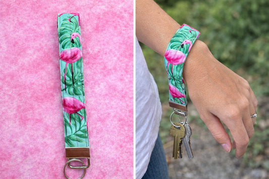 Flamingo Wristlet