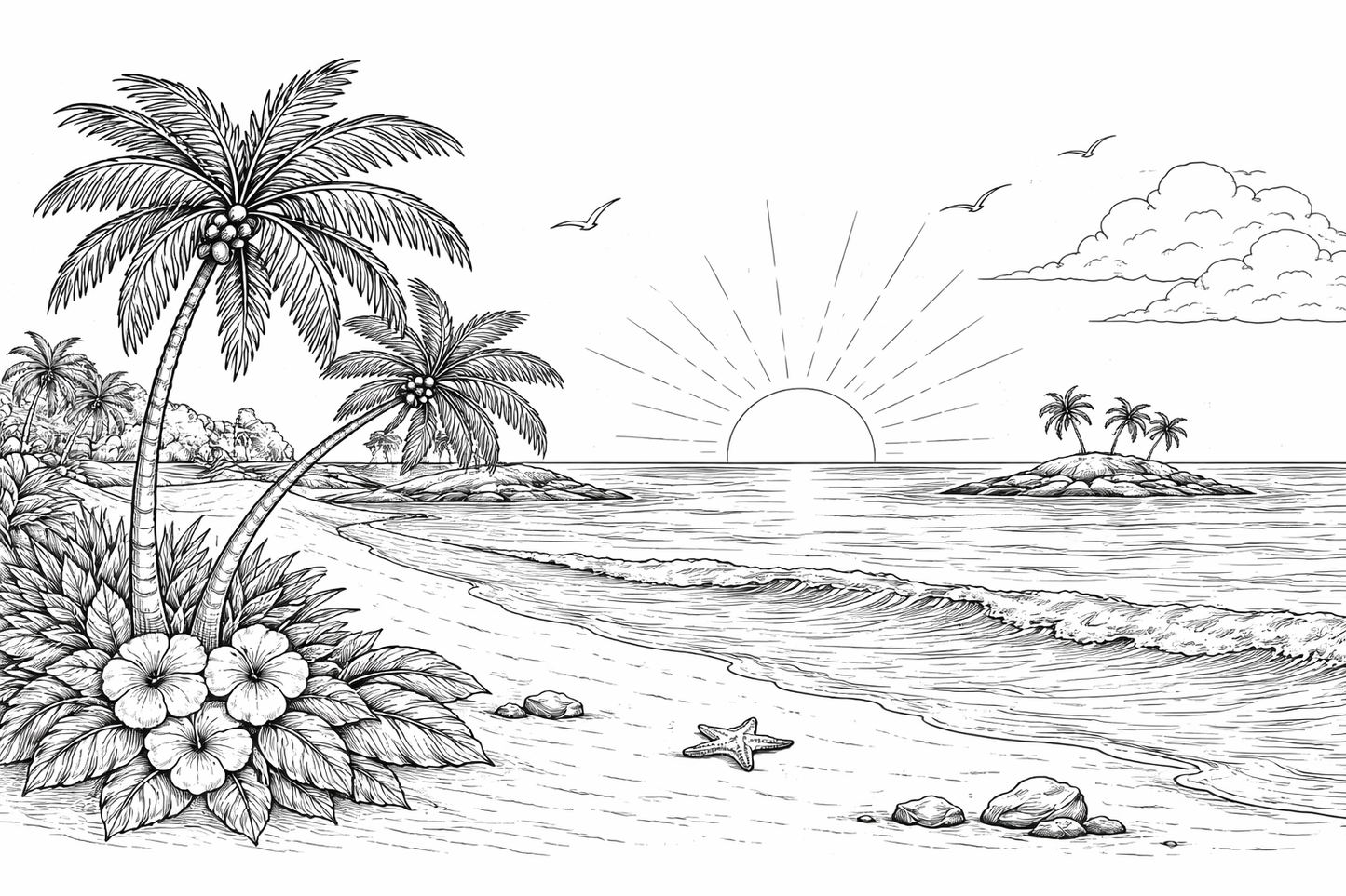 Island Sunset Long Wallet