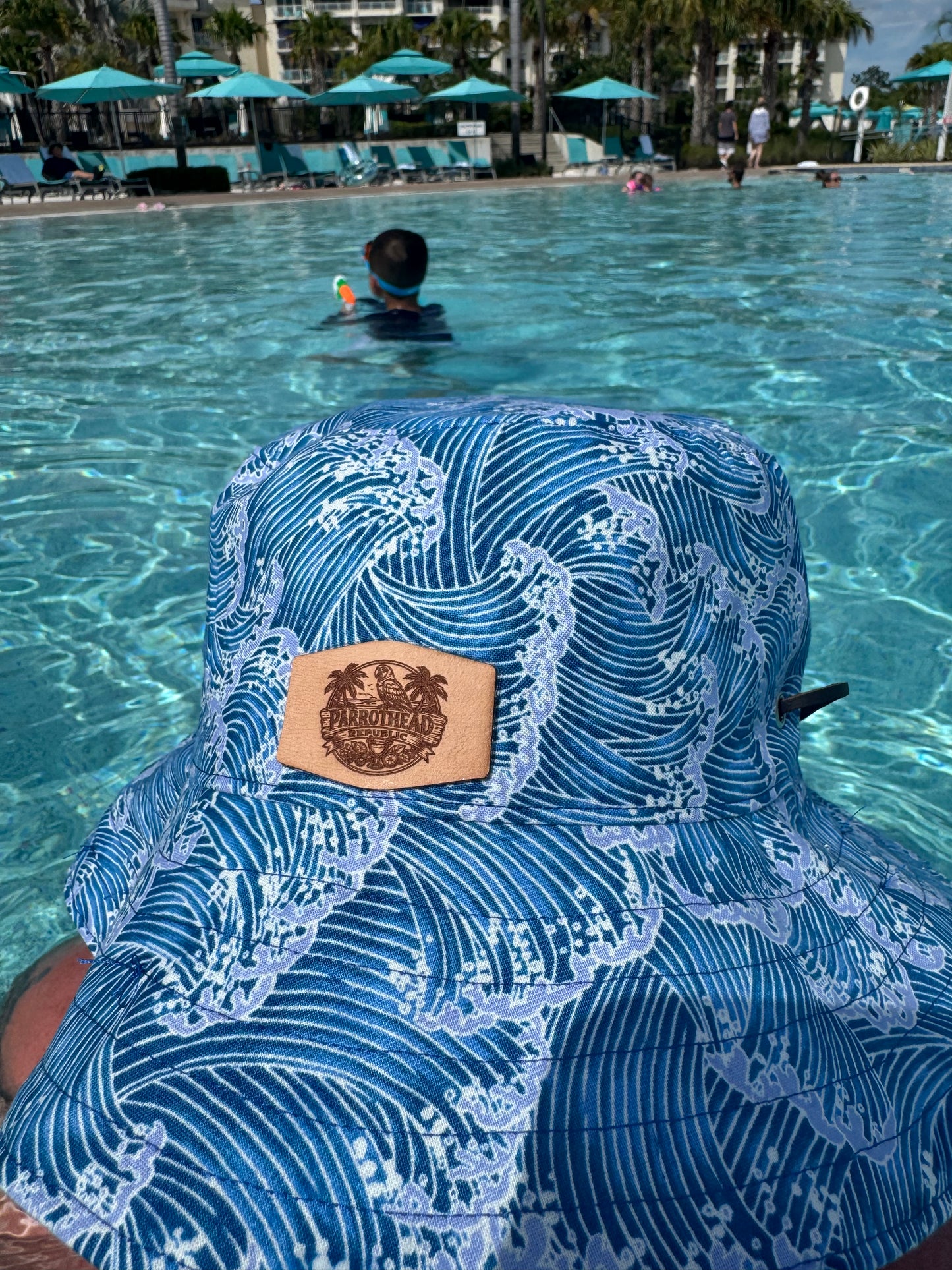 Margaritaville/Ocean Waves Reversible Bucket Hat