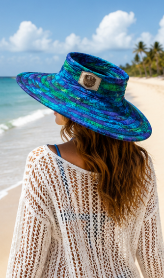 Caribbean Waters Sun Hat