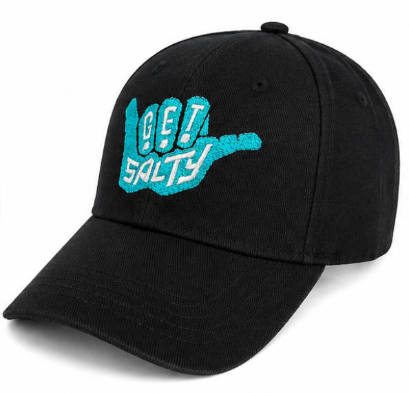 Get Salty Shaka Embroidered Baseball Cap