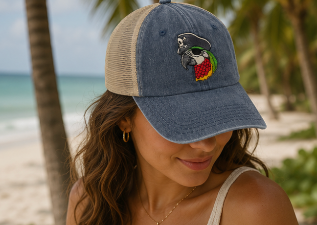 Pirate Parrot Trucker Hat
