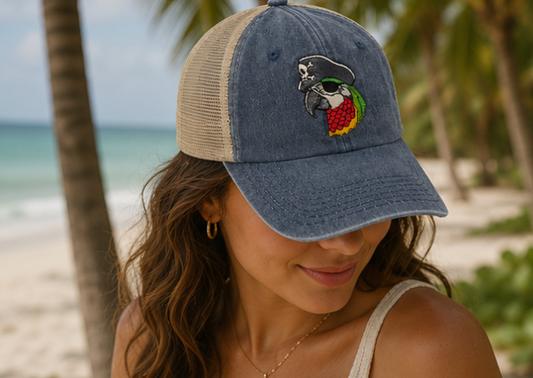 Pirate Parrot Trucker Hat