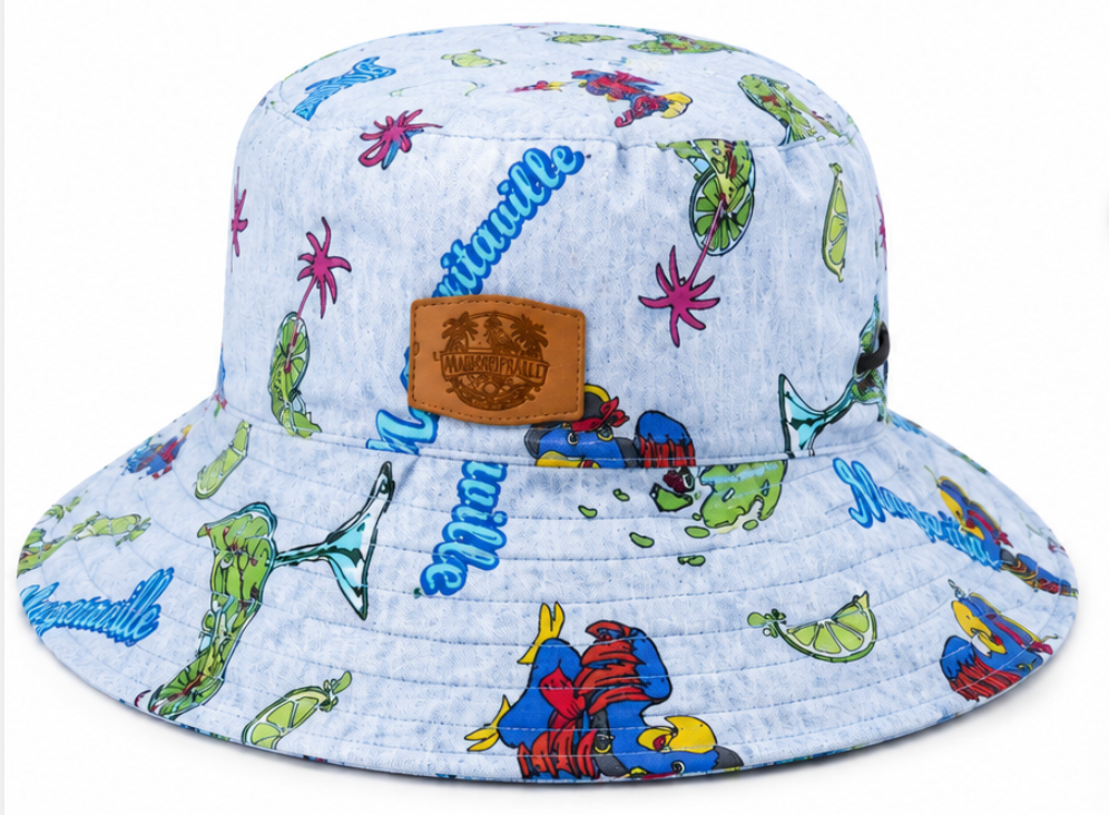Margaritaville/Ocean Waves Reversible Bucket Hat